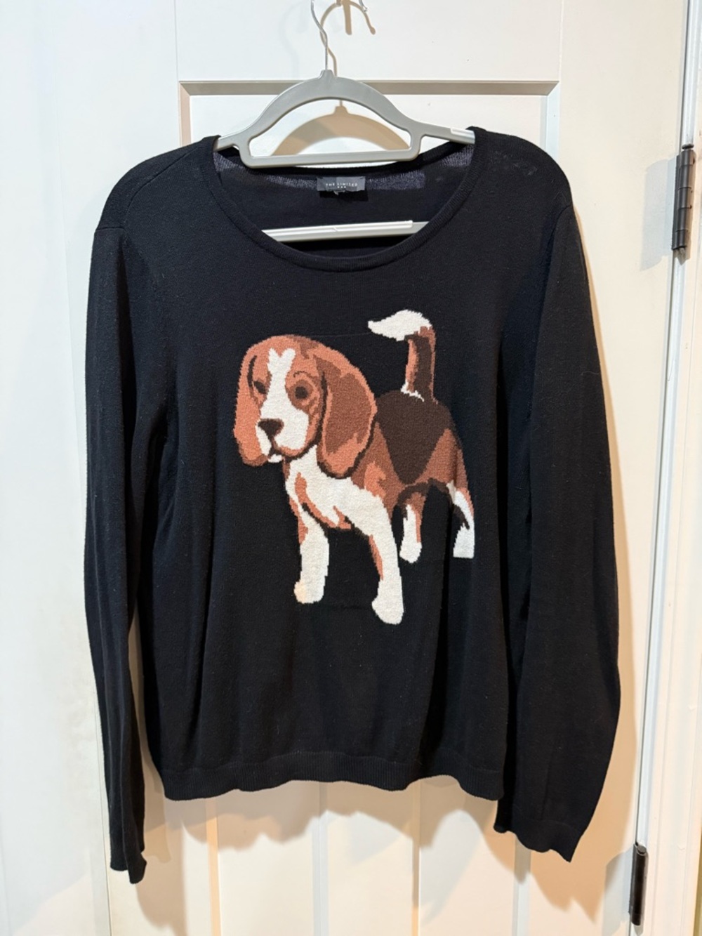The Limited Black Knit Crewneck Sweater